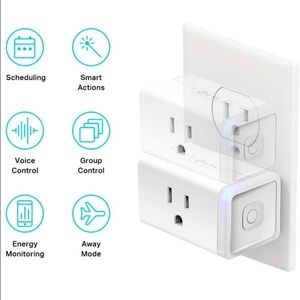 Kasa Smart Plug Mini with Energy Monitoring, Smart Home Wi-Fi Outlet